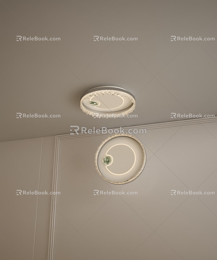 Simple ceiling lamp 3d model