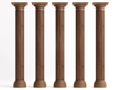 Middle Ancient Roman Column European Column 3d model