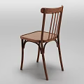 Solid Wood Leisure Chair With Slatted Backrest And Wooden Slat Seat