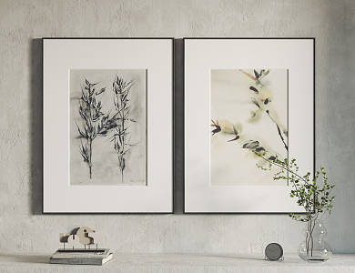 Modern Plant Painting Hanging Painting Decorative Painting 3d model