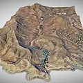 Terrain Mountain Peak Mountain Range Plateau Desert Cliff Geopark Terrain 3d model