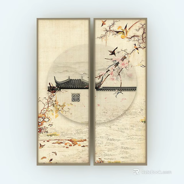 Modern Open Kitchen Interior Design With Island Counter And Appliances 3d model