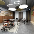Ukulele Music Classroom 3d model