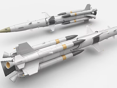 Military Industrial Missile Equipment Featuring Advanced Propulsion And Guidance Systems Units 3d model