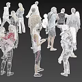 Group of Diverse People Engaging in Various Activities With Casual And Formal Wear