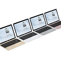 Computer mouse keyboard display 3d model