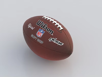 Wilson Official NFL American Football with Super Grip Sports Equipment 3d model