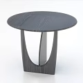 Four Modern Coffee Tables With Unique Bases And Round Top Design Collection 3d model