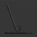 Modern shell mortar shell small steel gun 3d model