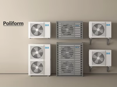 Poliform Air Conditioner Fans With Various Wall Mounted Designs And Styles 3d model