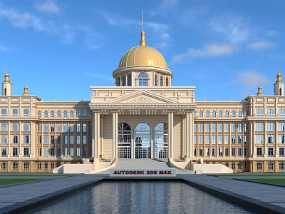 European Office Building Government Office Building 3d model