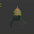 Ancient Decorative Helmet Weapon With Golden Ornament Green Details And Chainmail Neck Guard