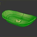 Modern Luxurious Furniture Tray With Shiny Gold Finish And Reflective Base