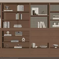 Modern bookcase 3d model