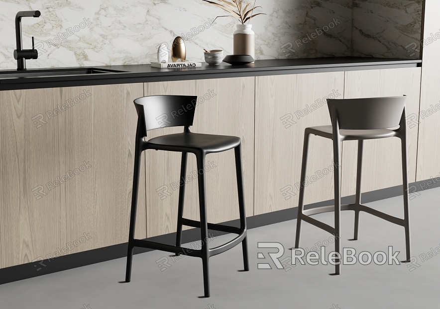 Modern Bar Chair Bar Stool High Stool model