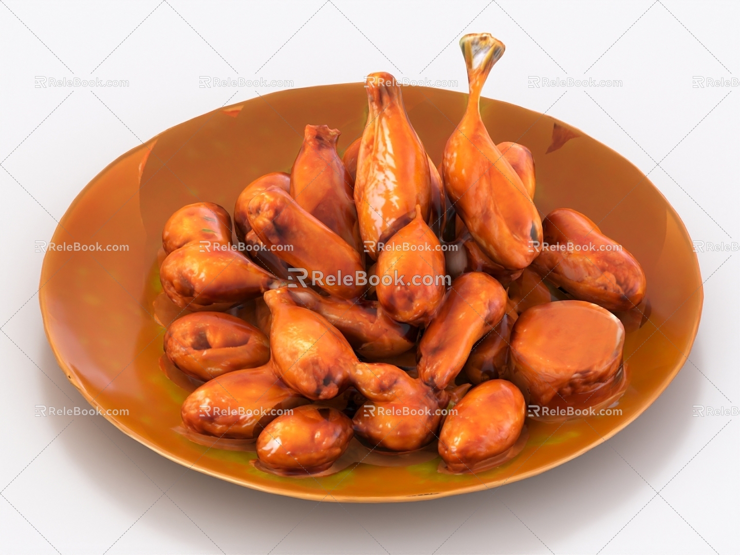 Curry Chicken Legs Chicken Wings Braised Chicken Wings Chicken Legs 3d model