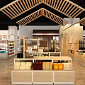 Supermarket General Merchandise Store With Diverse Products Spacious Layout And Bright Shopping Environment