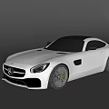 Silver Sports Coupe With Sleek Aerodynamic Design And Black Alloy Wheels 3d model