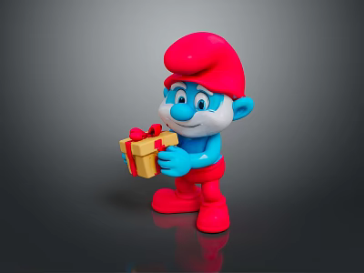 Smurfs Cartoon Character Cartoon Animal Cartoon Small Animal Game Character Virtual Character 3d model