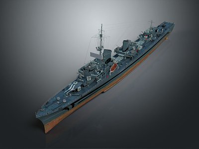 Modern Warship Ship Warship 3d model