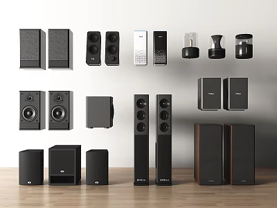Modern audio smart audio speaker bluetooth audio home audio and video equipment 3d model