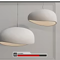 Minimalist Modern Hemispherical Pendant Lights With Soft Fabric Shade And Warm Glow