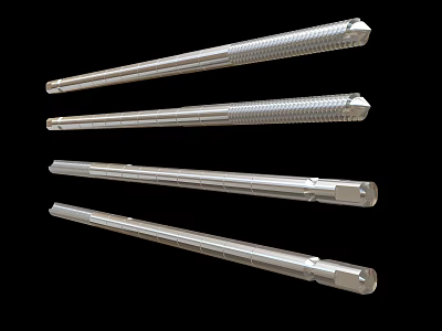 Stainless Steel Medical Surgical Instruments With Textured Grip Various Lengths And Tip Designs 3d model
