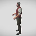 European Man Old Man Character Modern Character Gentleman Foreigner Game Character 3d model