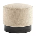 Modern Upholstered Ottoman Stools with Beige Green Burgundy Colors and Round Rectangular Shapes