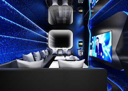 Modern KTV Room 3d model