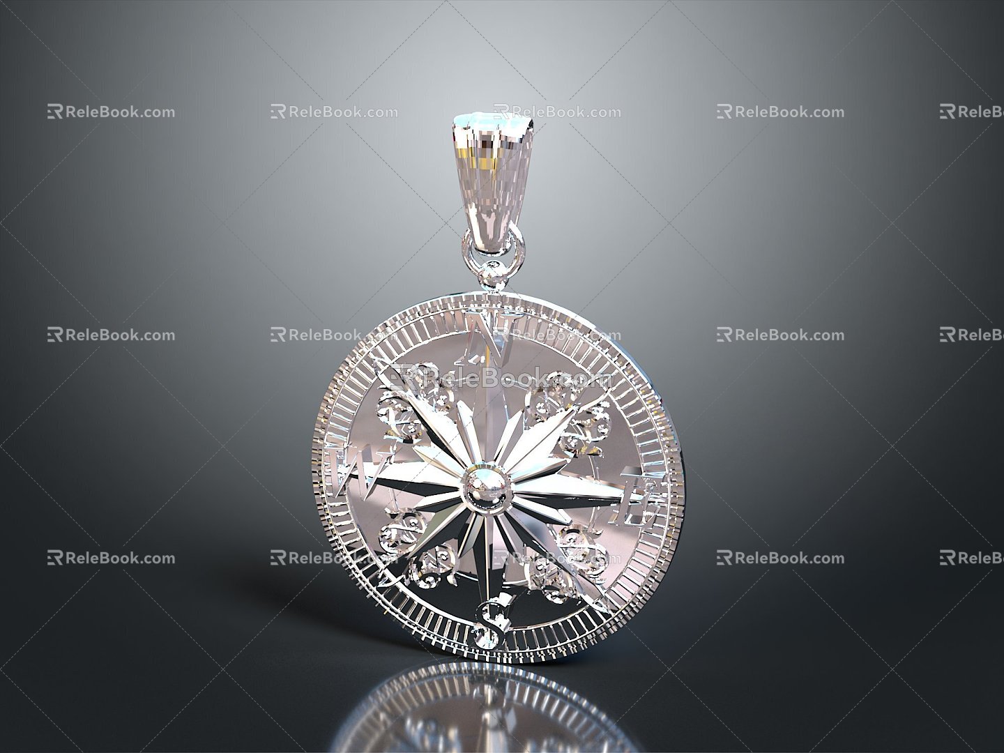 Modern pendant pendant gemstone pendant diamond pendant 3d model