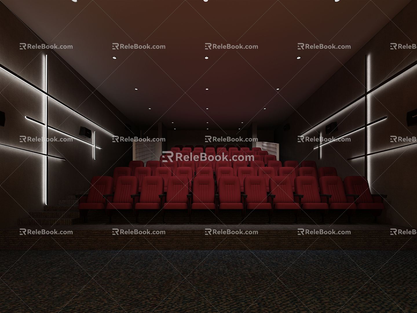 Modern Cinema 3d model