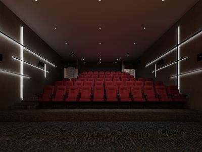 Modern Cinema 3d model