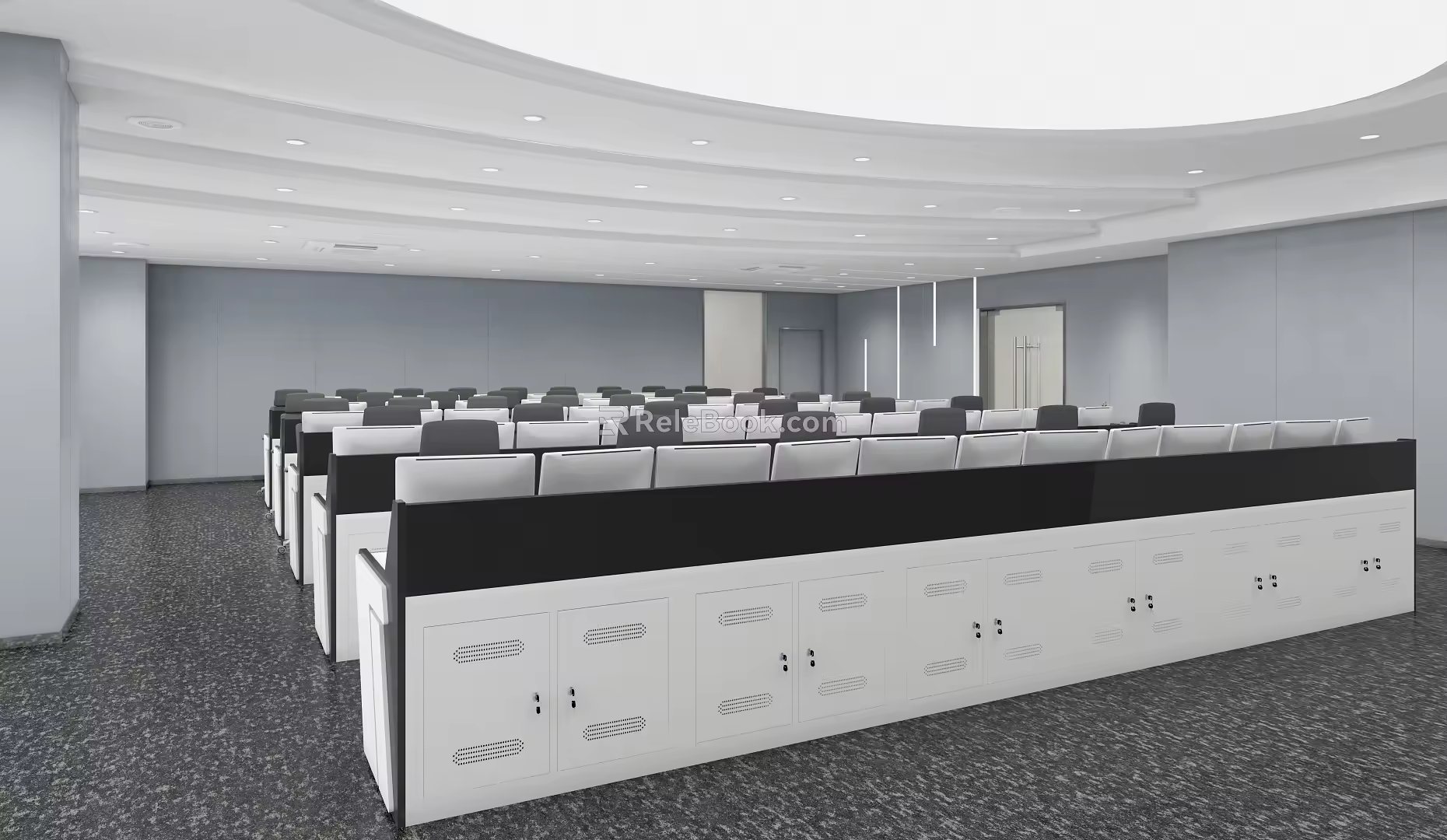modern command center 3d model