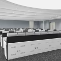 modern command center 3d model