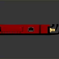 Netgear Red Ethernet Switch With Multiple Ethernet Ports And Sleek Design