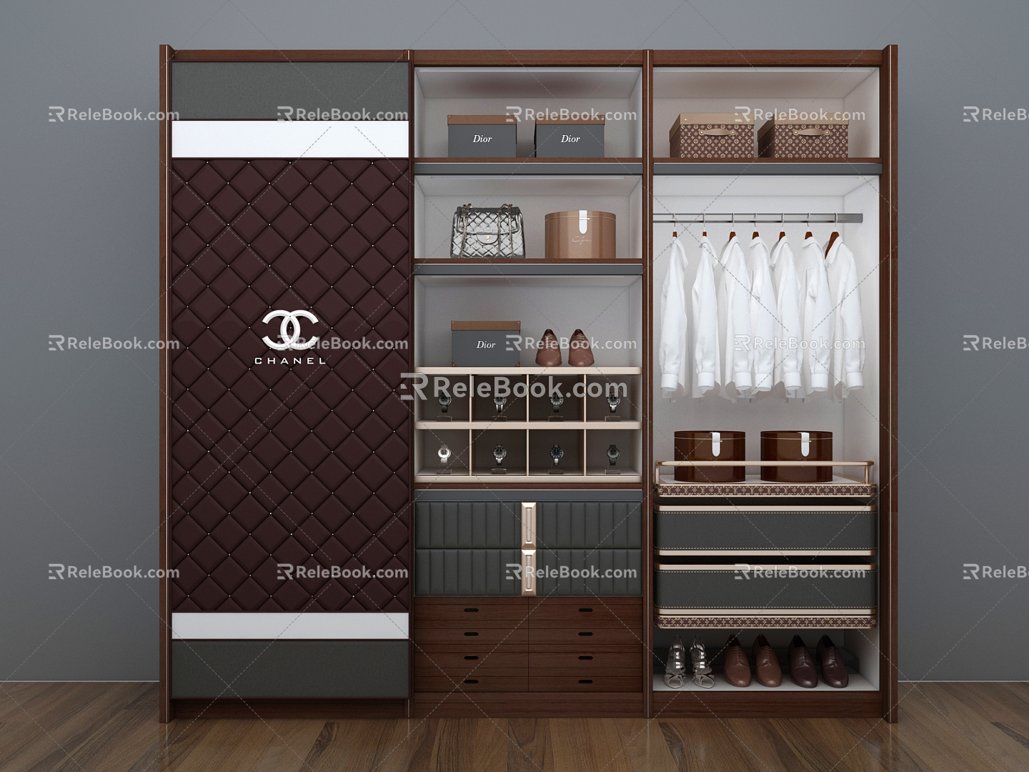 Modern wardrobe 3d model