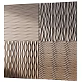 Wooden Wall Panels Featuring Various Wave And Striped Textures For Interior Design