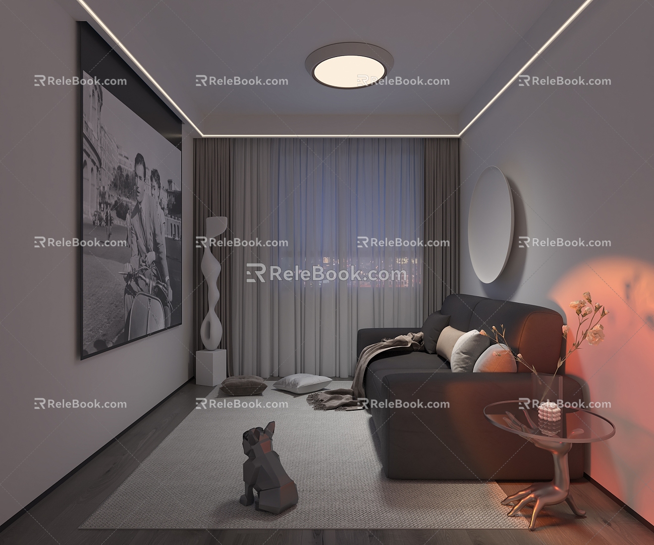 Family AV Room Room Entrance Study 3d model