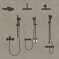 Various Modern Shower Heads With Wall Mounted Handheld Fixtures And Contemporary Design