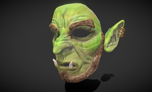 Orc Face Mask Orc Mask Tribal Mask 3d model