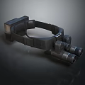 Tactical Night Vision Goggles With Head Mounted Strap And Binocular Lenses