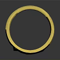 Shiny Gold Ring Featuring Decorative Carved Patterns As Daily Life Accessory