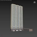Modern High Rise Residential Building With Contemporary Exterior And Glass Windows