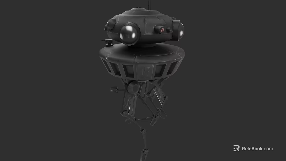 Advanced Industrial Equipment With Multi Legged Support And Circular Top Structure 3d model 