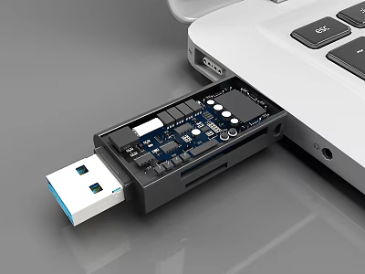 USB Flash Drive U Disk 3d model