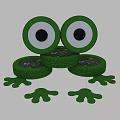 Frog Shaped Playground Equipment Made From Stacked Green Tires For Kids