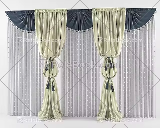 Curtains 3d model
