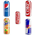 Modern Cans Canned Soda Drinks Cans Coke Bottles Beverage Bottles Soda Bottles Soda Bottles Soda 3d model