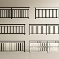 Black Metal Railings with Multiple Styles Various Designs and Decorative Patterns